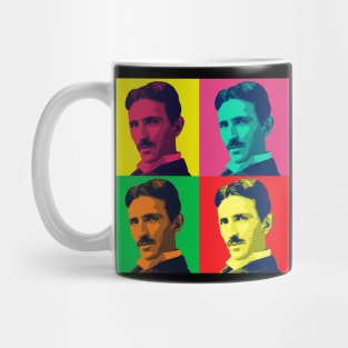 Genius Nikola Tesla Popart Geek Gifts Mug